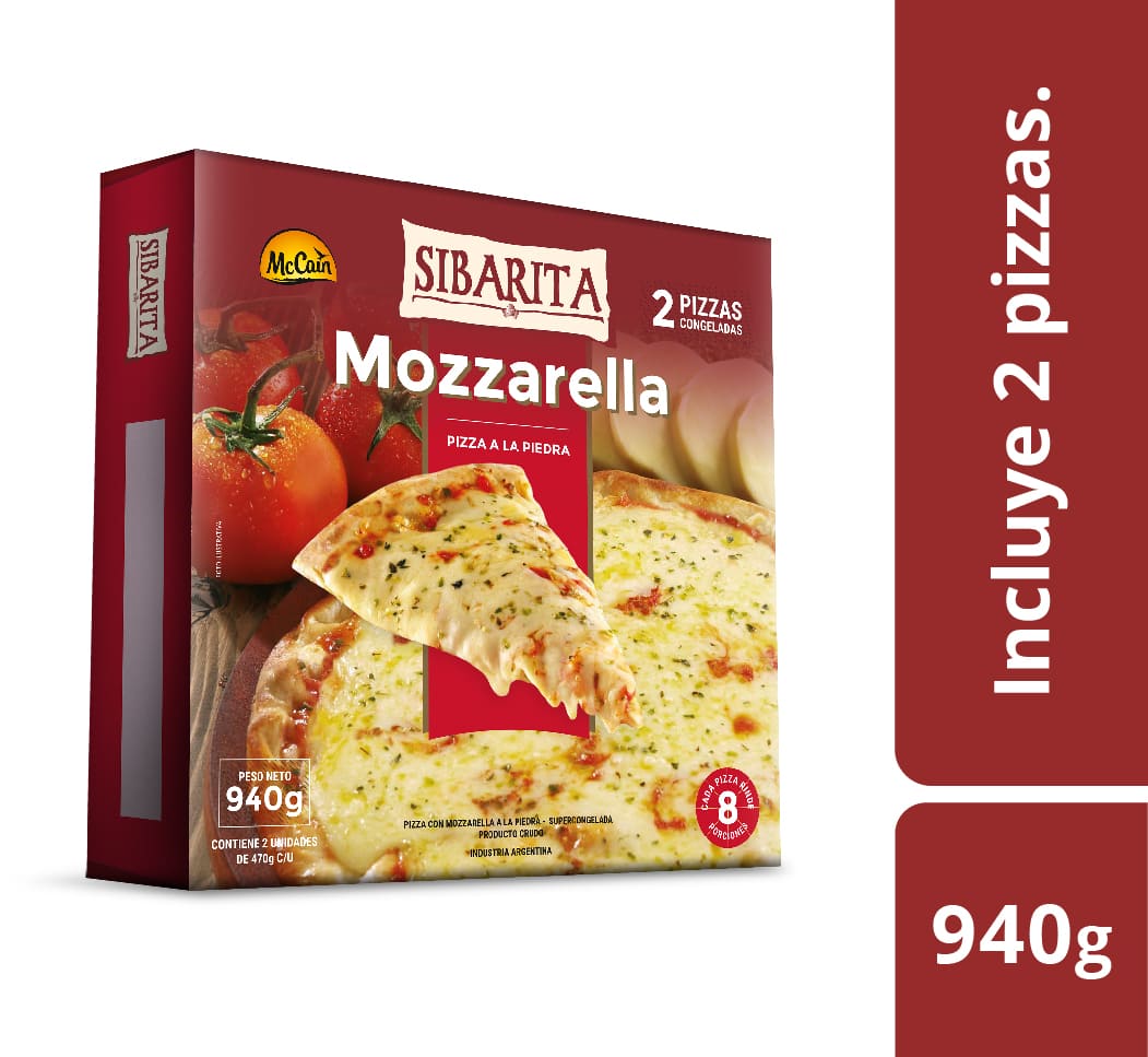 Doble Pizza de Mozzarella 940g