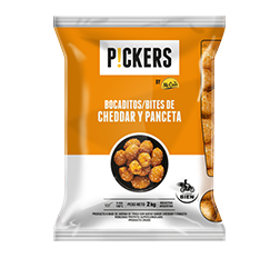 Pickers bite cheddar y panceta 2kg 